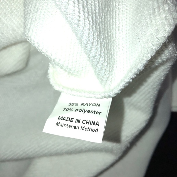 2 Piece Set Caracilia White Lounge Jogging Suit Size Large -NWT Rich Mom Vibes - Picture 2 of 10